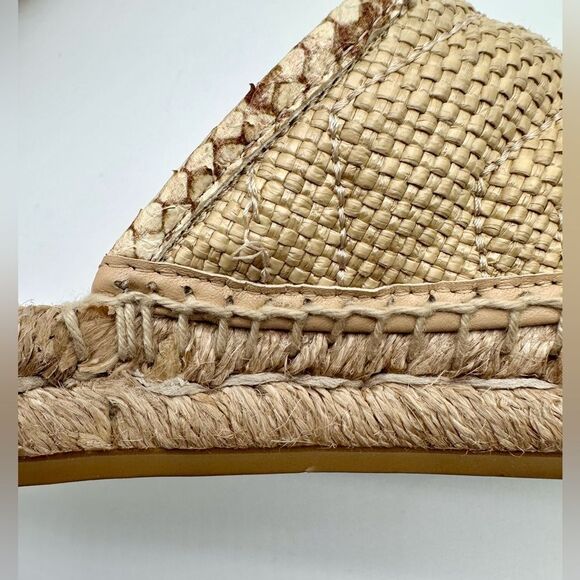 GUCCI GG Marmont Straw Elaphe Matelasse Espadrille Mules Natural Raffia EU 38.5 - Picture 10 of 15